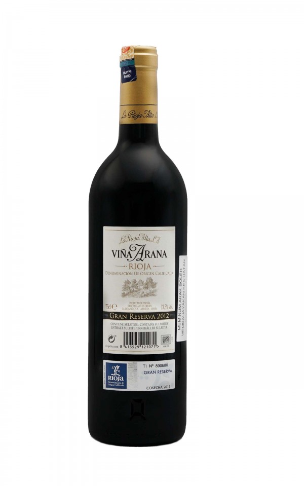 La Rioja Alta, Vina Arana Gran Reserva La Rioja Alta, Vina Arana Gran Reserva